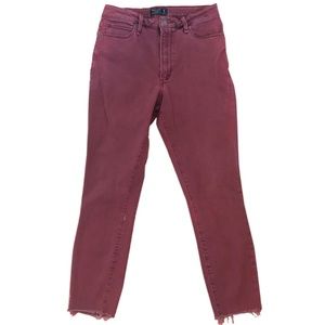 Abercrombie & Fitch Frayed Hem Ankle Skinny Pants